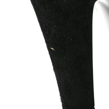 Saint Laurent Mesh Crystal 68 Knee High Boots 38.5 Pink Black 8 of 10