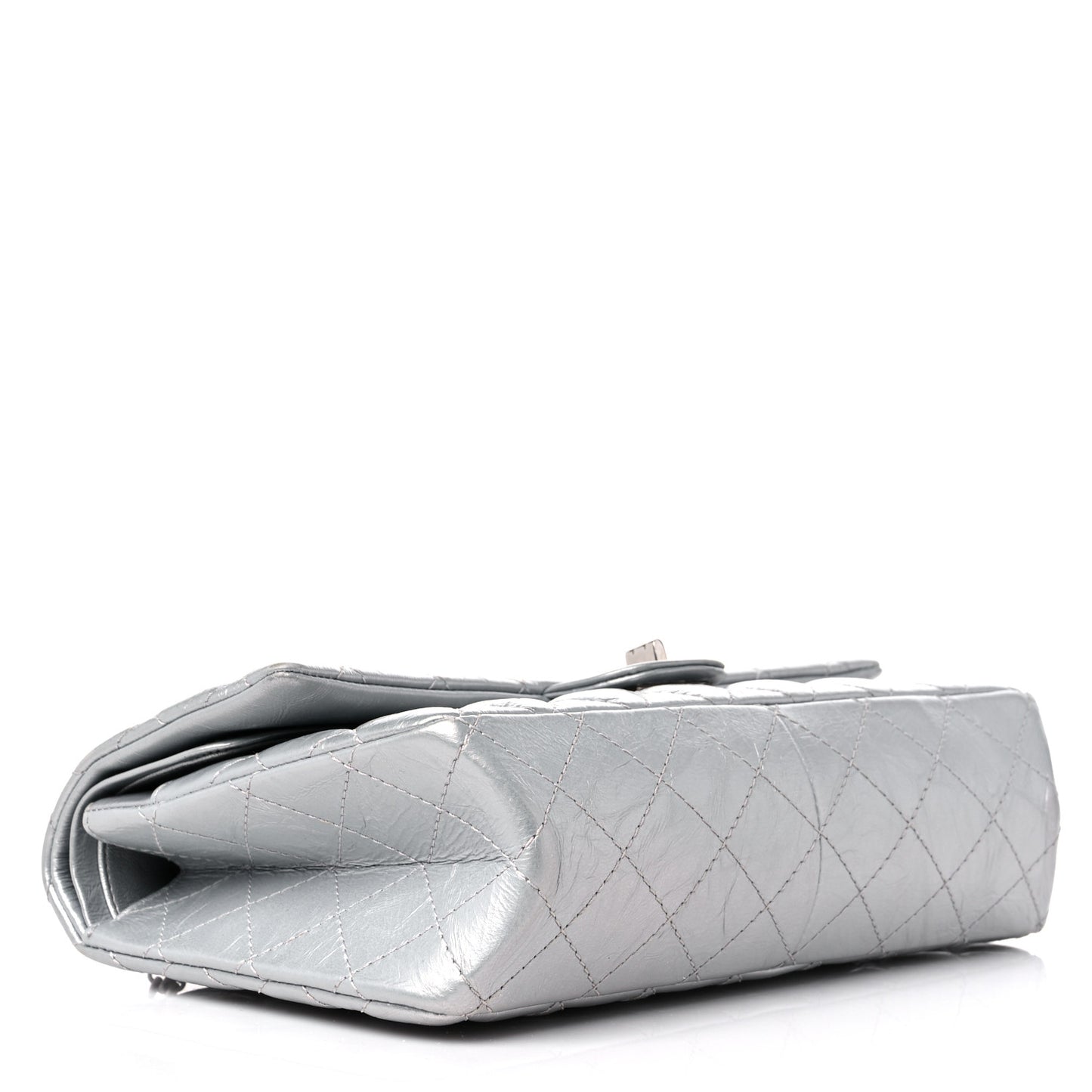 Metallic Aged Calfskin Quilted 2.55 Reissue 226 Flap Silver