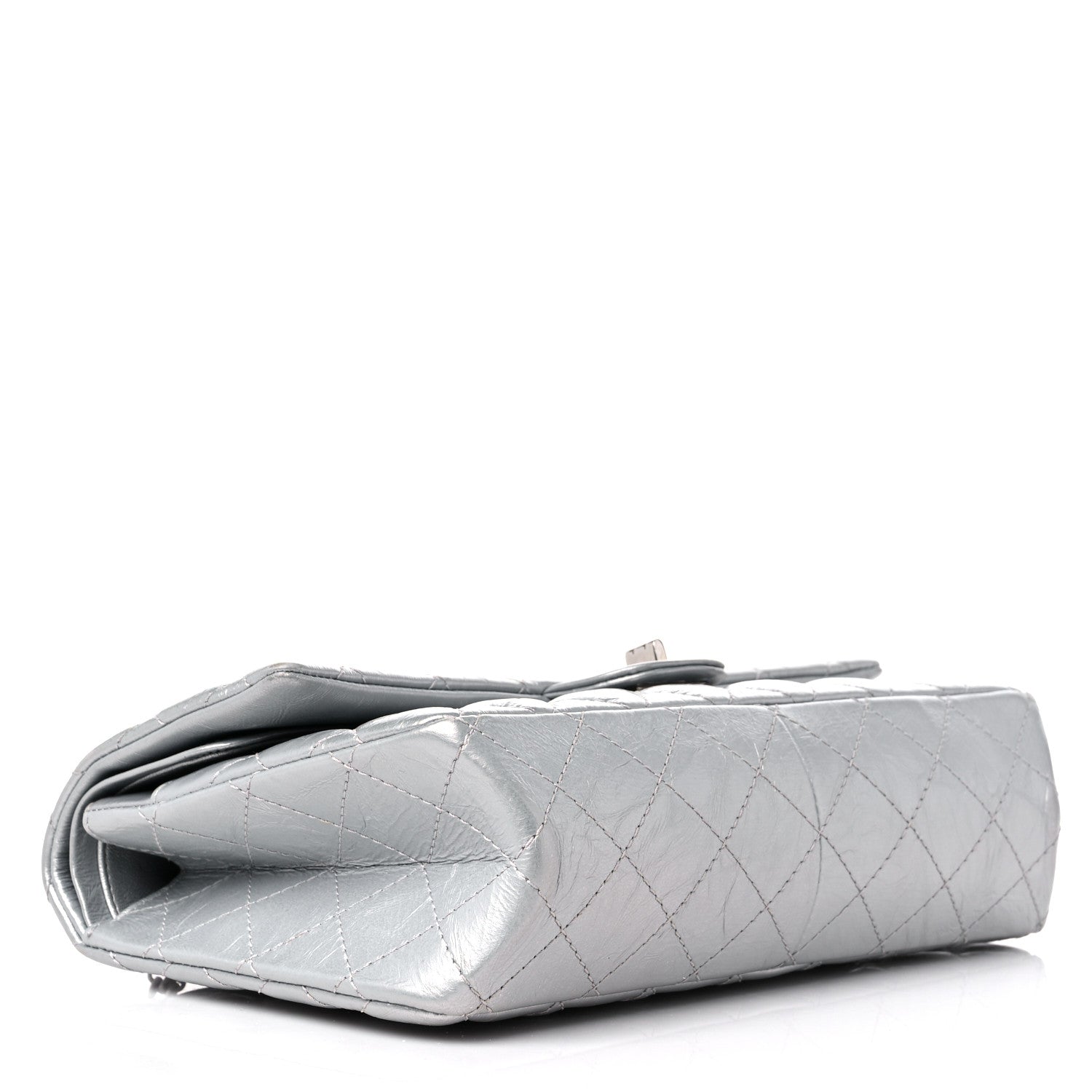 Chanel Metallic Aged Calfskin Quilted 2.55 Reissue 226 Flap Silver 4 of 9
