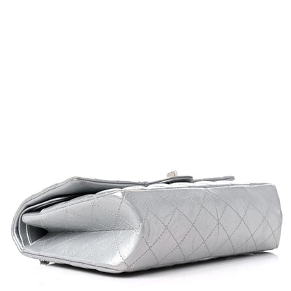 Chanel Metallic Aged Calfskin Quilted 2.55 Reissue 226 Flap Silver 4 of 9