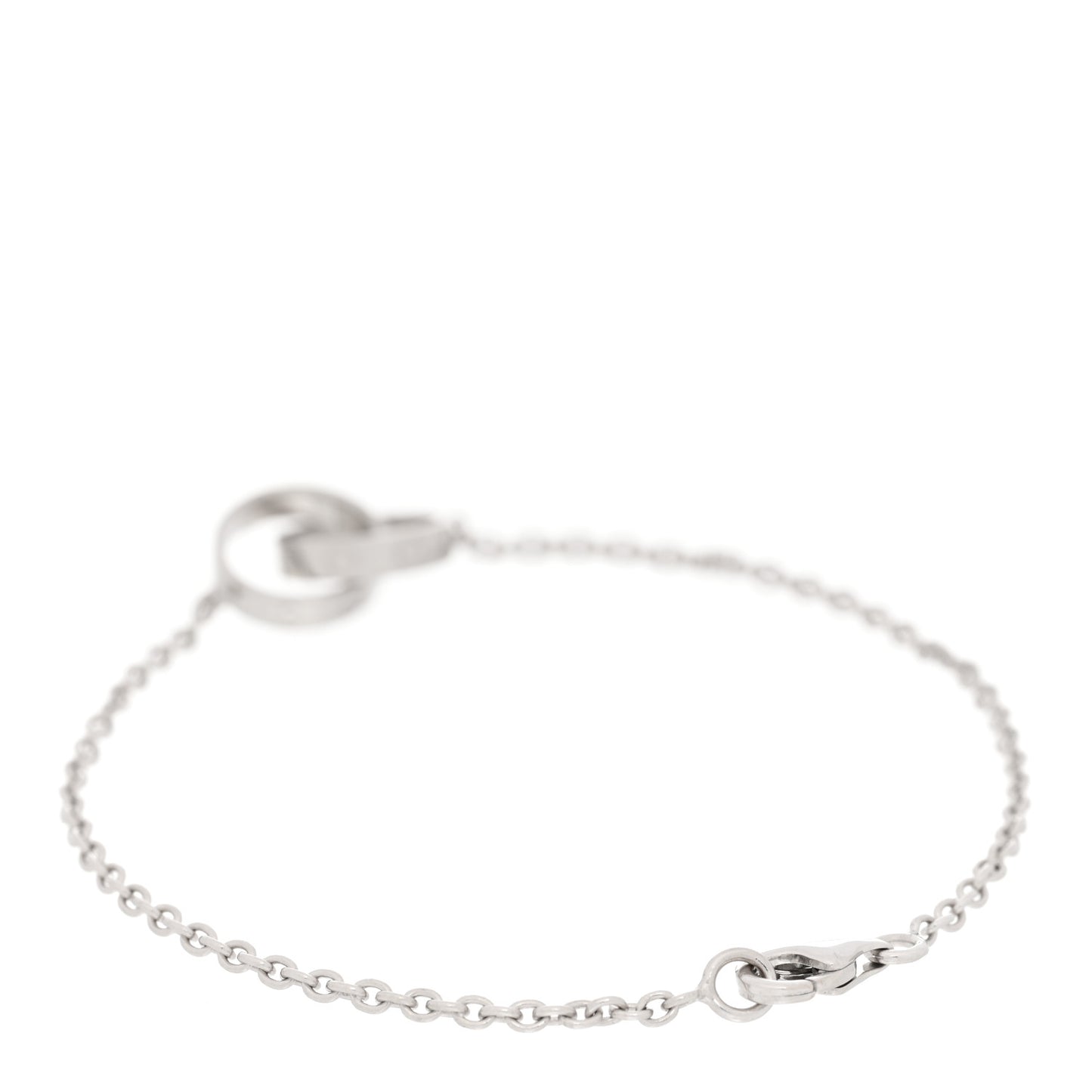18K White Gold Interlocking LOVE Bracelet