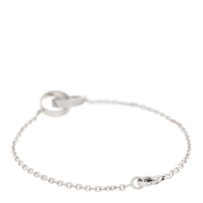 Cartier 18K White Gold Interlocking LOVE Bracelet 2 of 5
