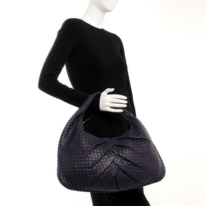 Bottega Veneta Nappa Intrecciato Pleated Large Veneta Hobo Turbolence 2 of 8