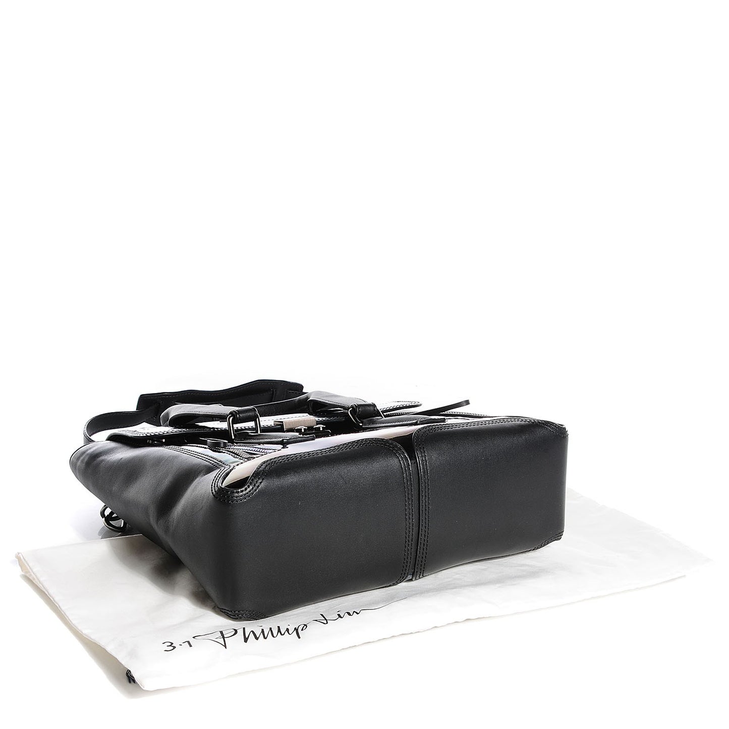 3.1 Oil Slick Patent Medium Pashli Satchel