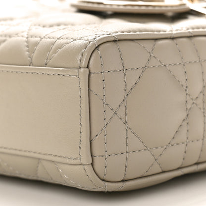 Christian Dior Lambskin Cannage Medium Lady D-Joy Warm Taupe 8 of 10