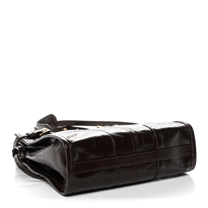 Prada Soft Lux Calfskin Mini Bonnie Dark Brown 4 of 9