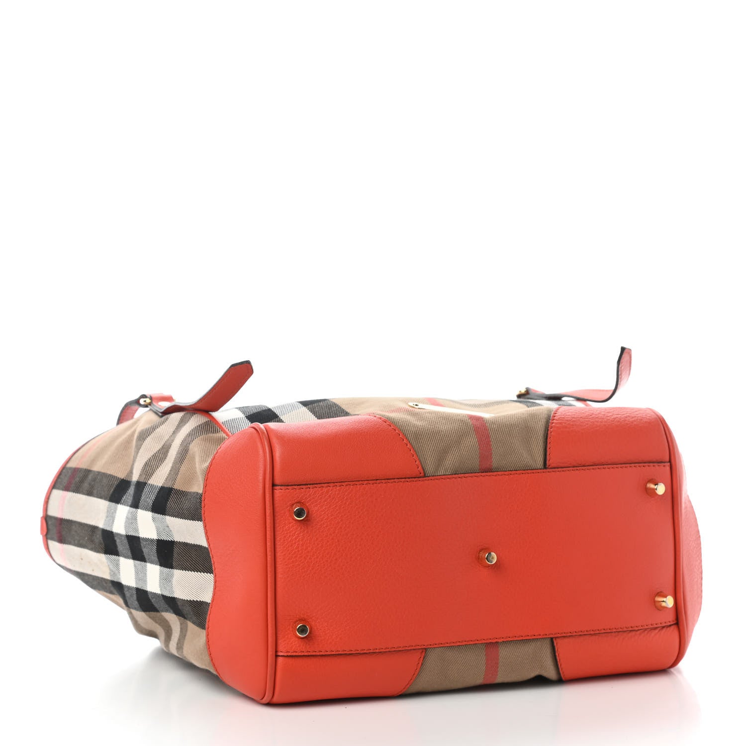 Burberry House Check Small Canterbury Tote Bright Russet 4 of 21