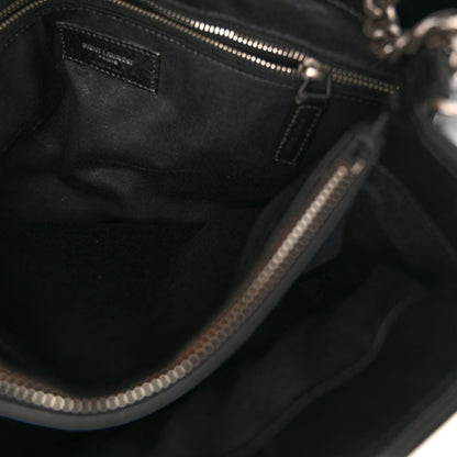 Saint Laurent Calfskin Y Quilted Monogram Medium Loulou Chain Satchel Black 7 of 16