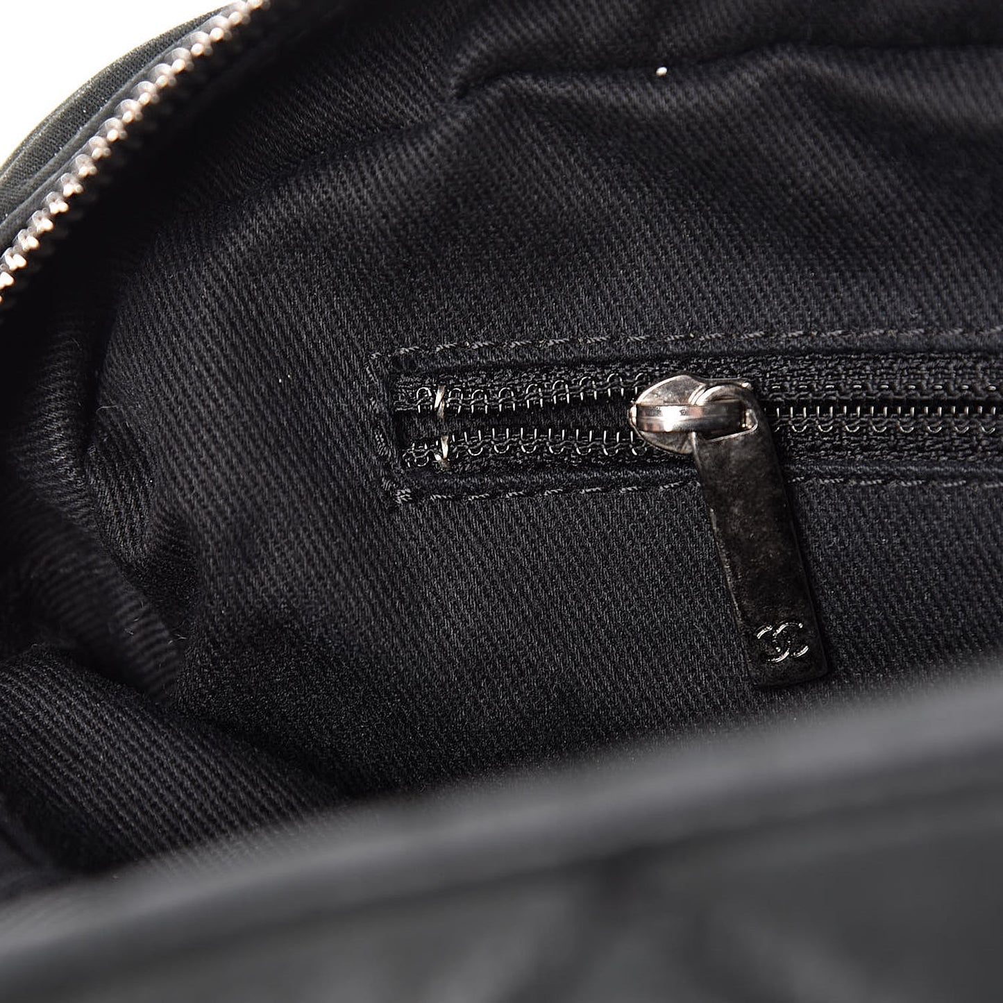 Iridescent Calfskin Medium In the Mix Flap Black