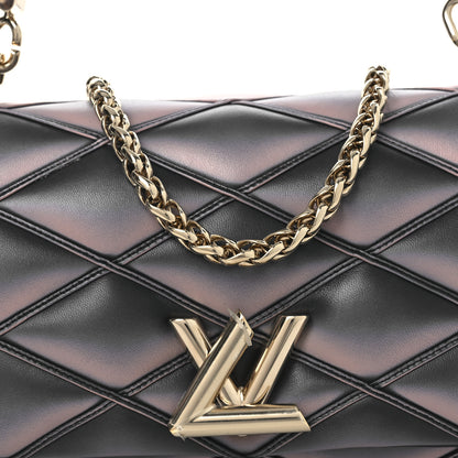 Louis Vuitton Lambskin Malletage Top Handle GO-14 MM  Black Pink 8 of 13