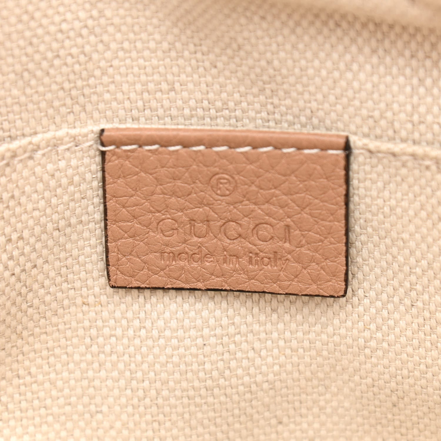 Gucci Pebbled Calfskin Small Soho Disco Bag Rose Beige 6 of 13