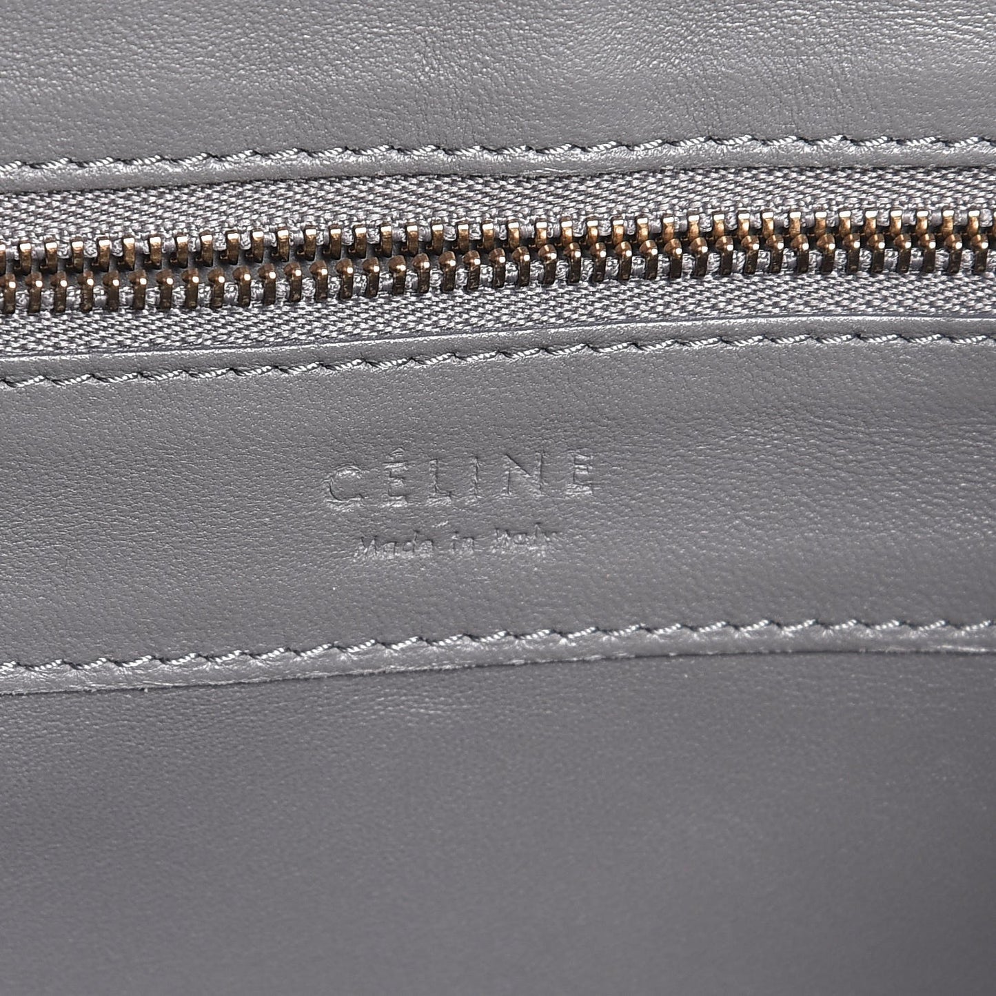 Lambskin Vertical Bi-Cabas Grey Cognac