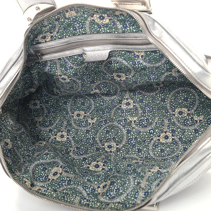 Gucci Metallic Calfskin Romy Boston Silver 4 of 17