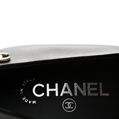 Chanel Lambskin CC Pumps 38.5 Black 8 of 11