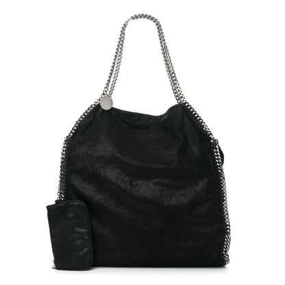 Stella McCartney Metallic Shaggy Deer Big Falabella Tote Black 1 of 11