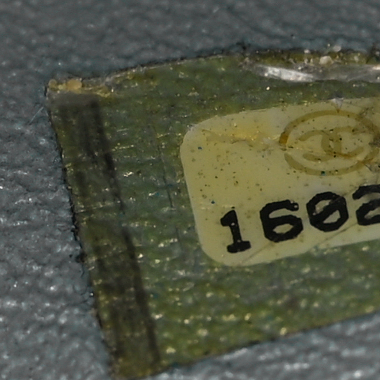 Metallic Calfskin Quilted Mini Rectangular Flap Ruthenium