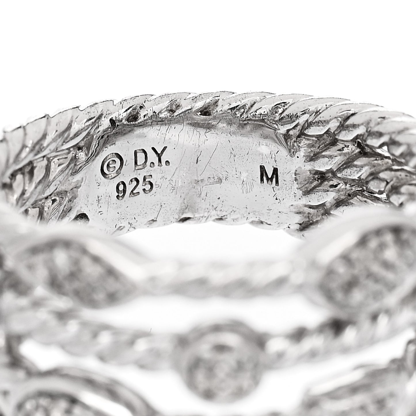 Sterling Silver Diamond Confetti 4 Row Ring 52 6