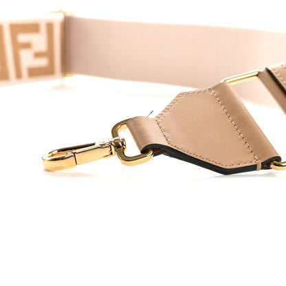 Fendi Ribbon Vitello King FF 1974 Adjustable Strap You Poudre Cuoio Miele Scuro 6 of 8