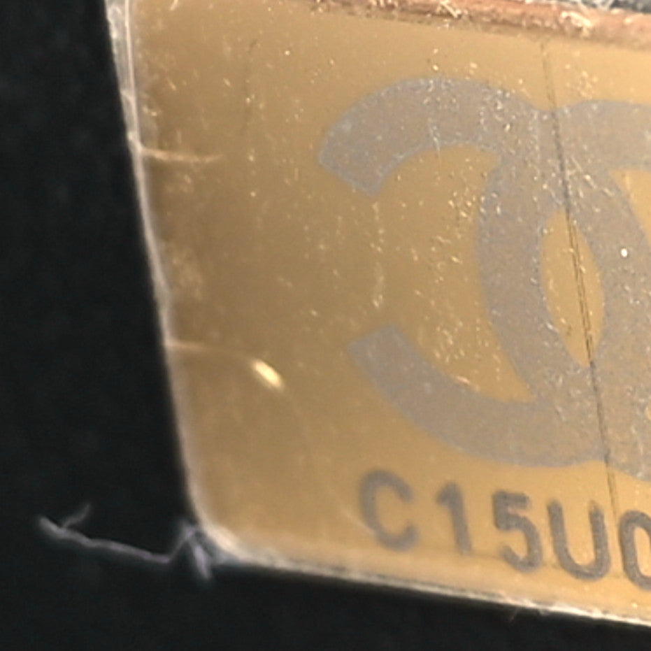 Lambskin Quilted Mini Top Handle Rectangular Flap Black