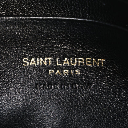 Saint Laurent Calfskin Matelasse Monogram Mini Lou Camera Bag Black 6 of 11