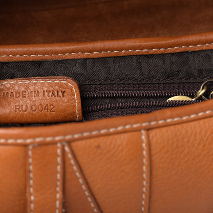 Christian Dior Calfskin Saddle Bag Tan 9 of 11