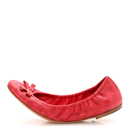 Louis Vuitton Mahina Elba Ballet Flats 39.5 Red 1 of 11