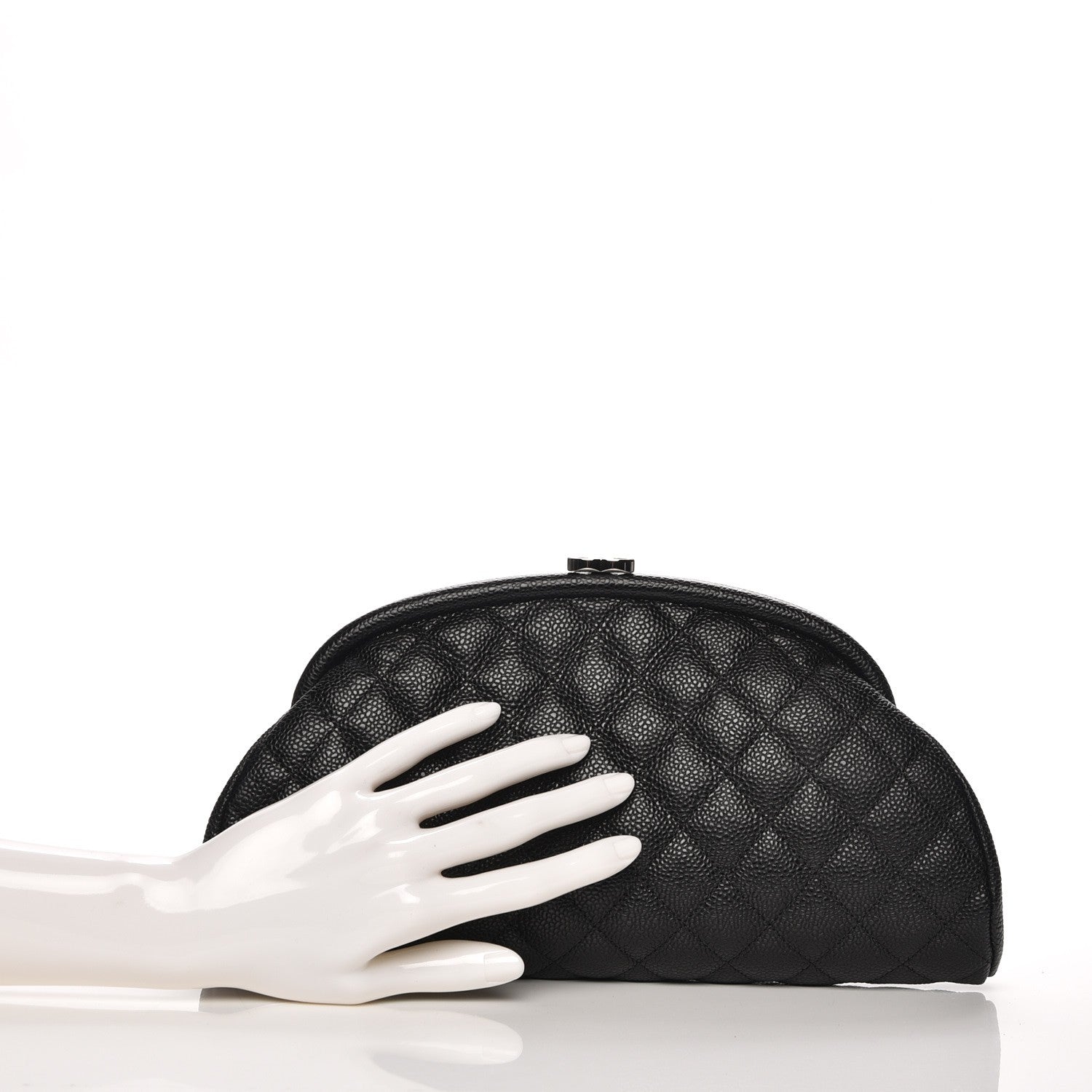 Chanel Caviar Quilted Timeless Clutch Black 3 of 9