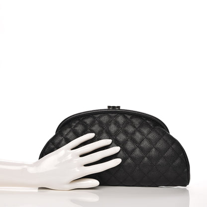 Chanel Caviar Quilted Timeless Clutch Black 3 of 9