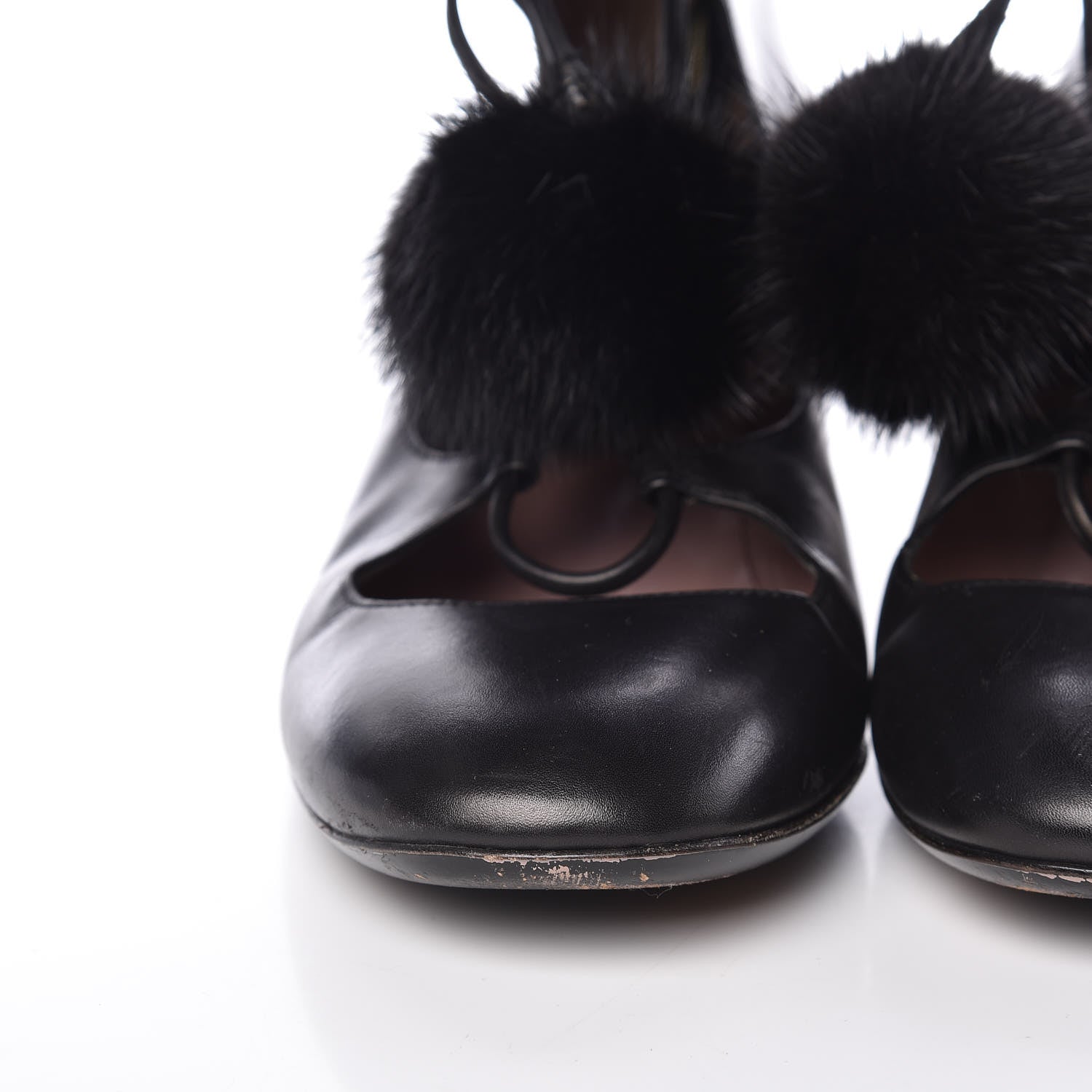 Gucci Calfskin Heloise Lace Up Ankle Boots 38 Black 10 of 13