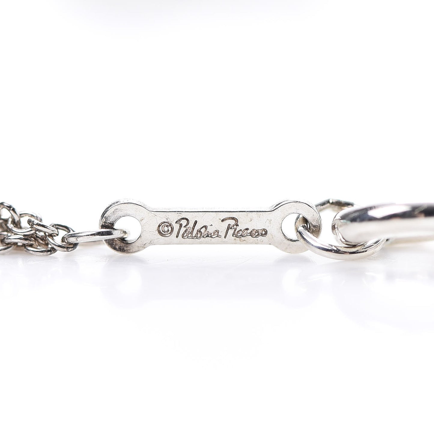 Sterling Silver Diamond Paloma Picasso Loving Heart Necklace