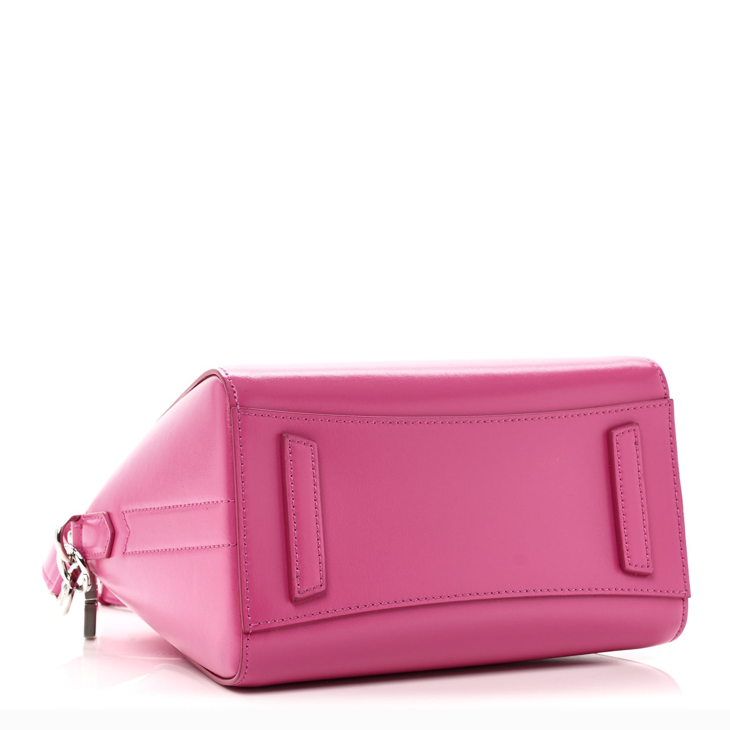 Shiny Lord Calfskin Mini Antigona Neon Pink