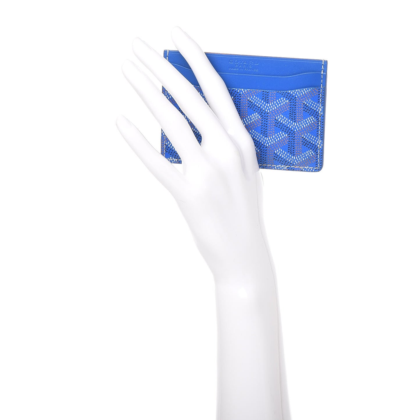 Goyardine Saint Sulpice Card Holder Sky Blue