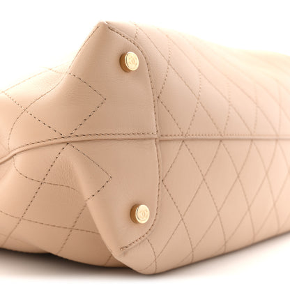 Chanel Calfskin Large Serial Shopper Tote Beige 9 of 12
