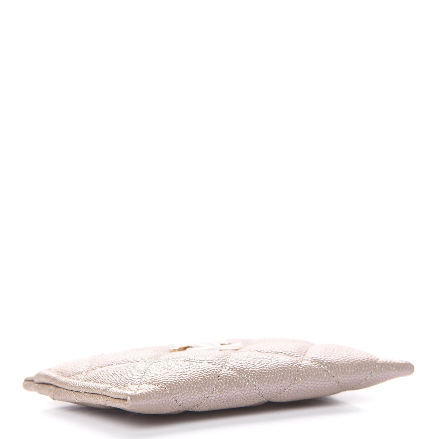 Chanel Iridescent Caviar Quilted Card Holder Beige 4 of 10