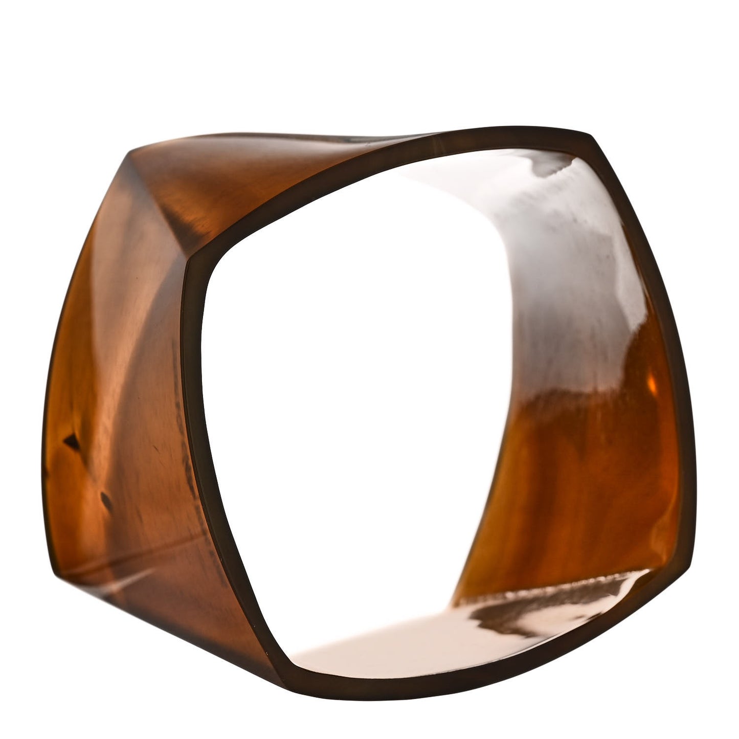 Agate Frank Gehry Torque Wide Bangle Bracelet