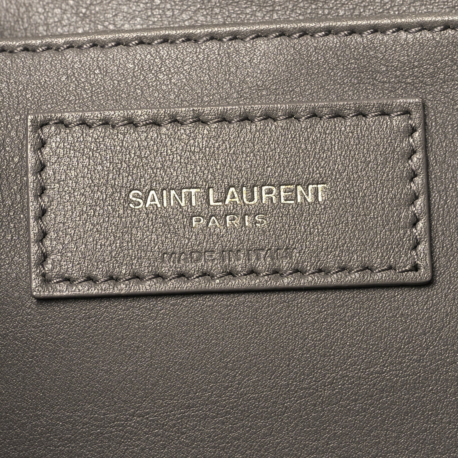 Saint Laurent Calfskin Monogram Baby Cabas Fog 6 of 12