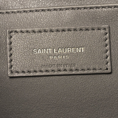 Saint Laurent Calfskin Monogram Baby Cabas Fog 6 of 12