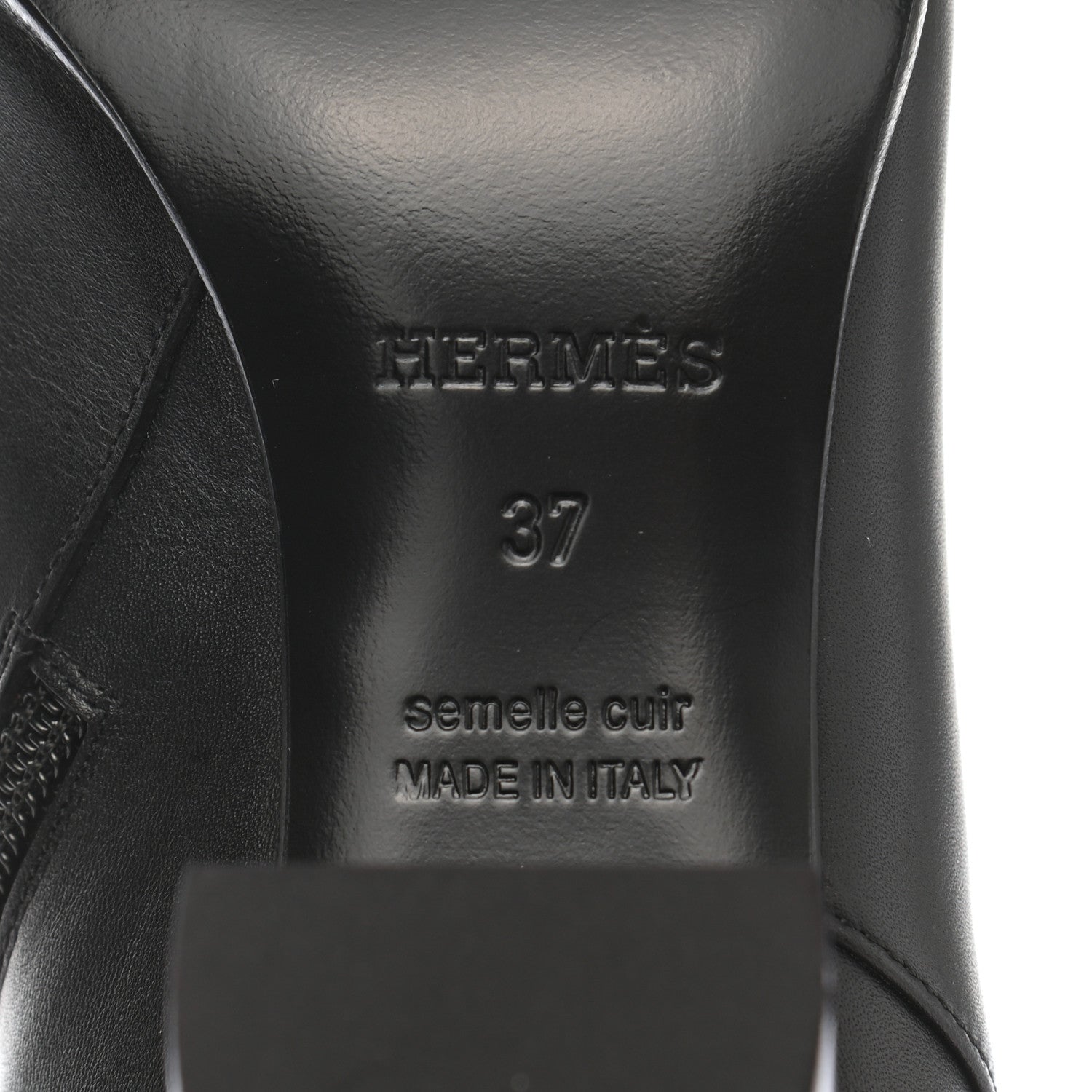 Hermes Calfskin Saint Germain Ankle Boots 37 Black 6 of 9