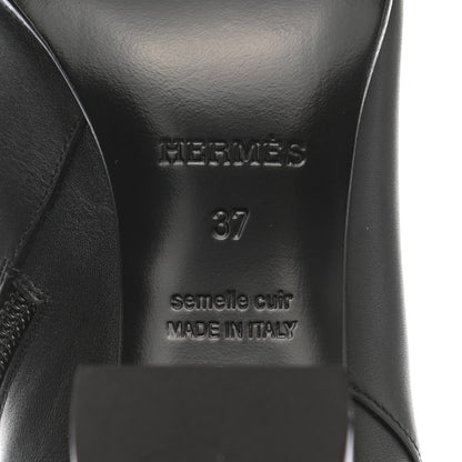 Hermes Calfskin Saint Germain Ankle Boots 37 Black 6 of 9