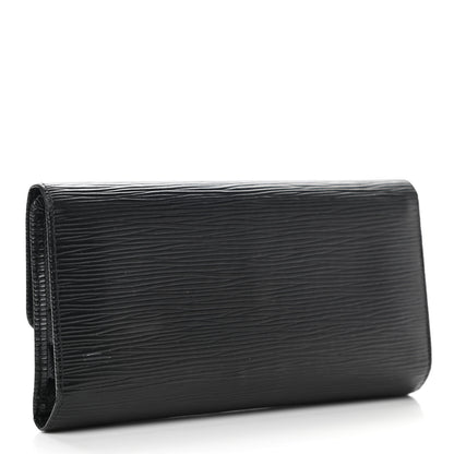 Louis Vuitton Epi Porte Tresor International Wallet Black 3 of 15