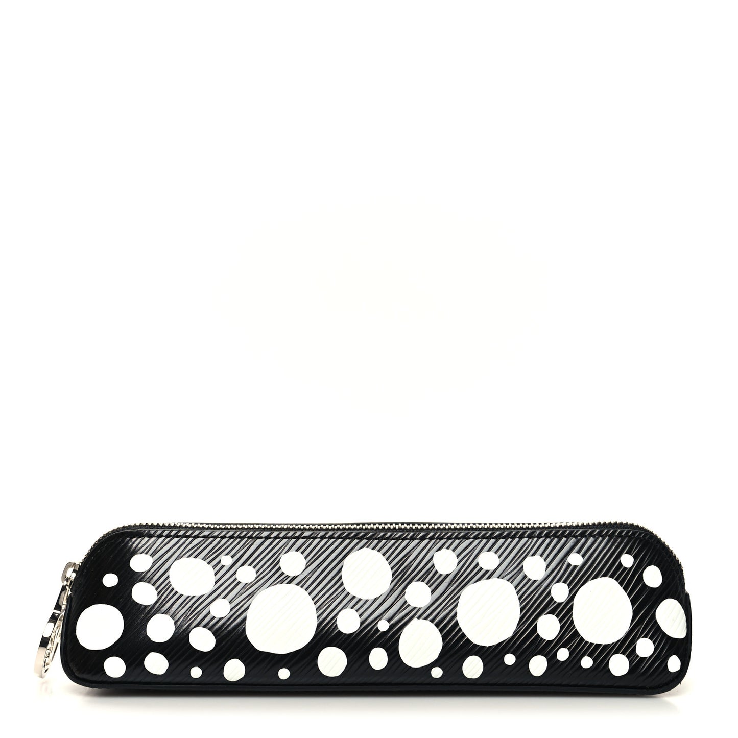 X YK Epi Infinity Dots Elizabeth Pencil Pouch Black White
