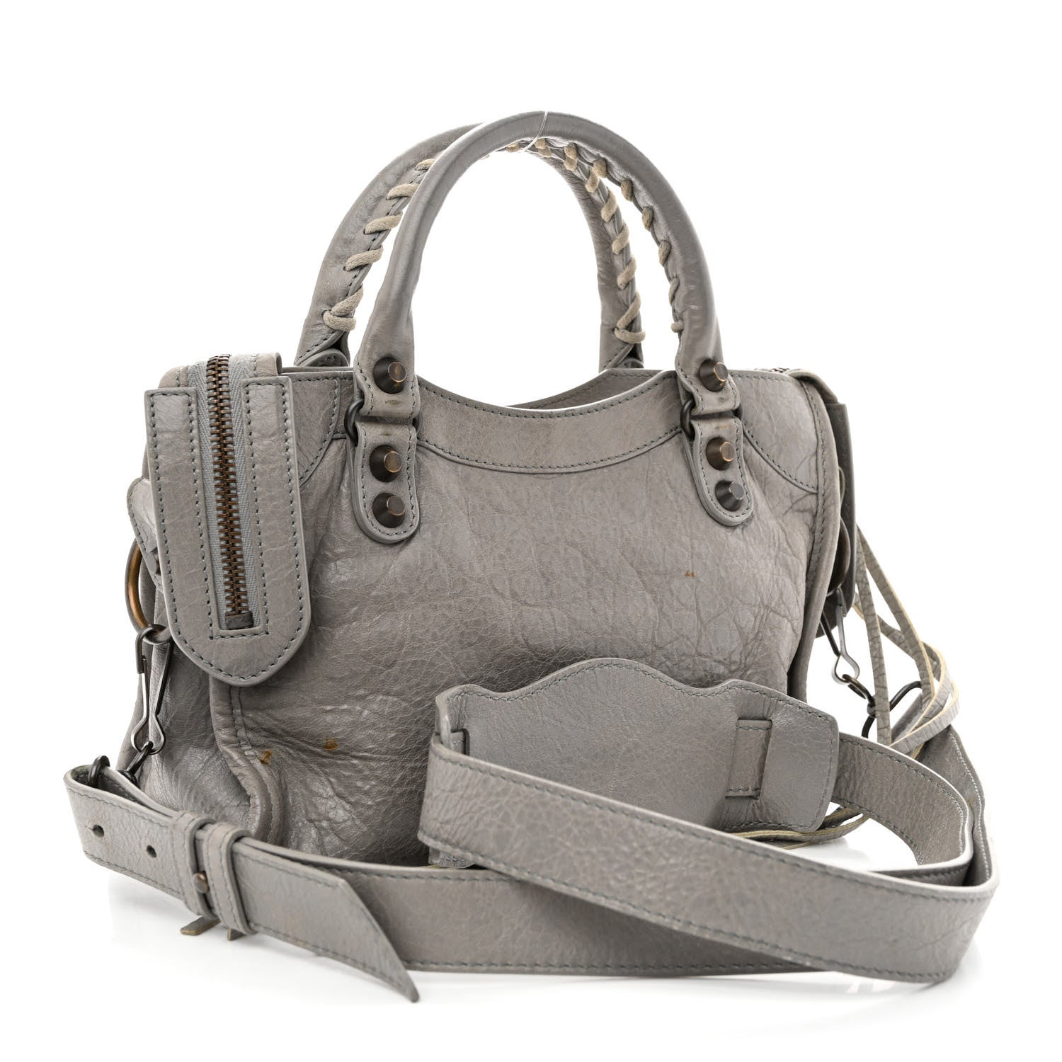 Balenciaga Agneau Classic Hardware Mini City Gris Pyrite 3 of 13