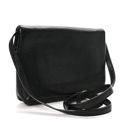 Saint Laurent Lambskin Cassandre Envelope Messenger Black 2 of 10