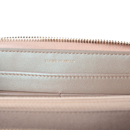 Chanel Iridescent Caviar Quilted Long Zip Around Wallet Beige 7 of 12