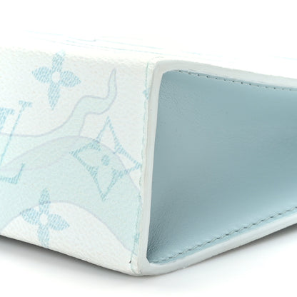 Louis Vuitton Monogram Aquagarden Pochette Voyage MM Crystal Blue 8 of 8