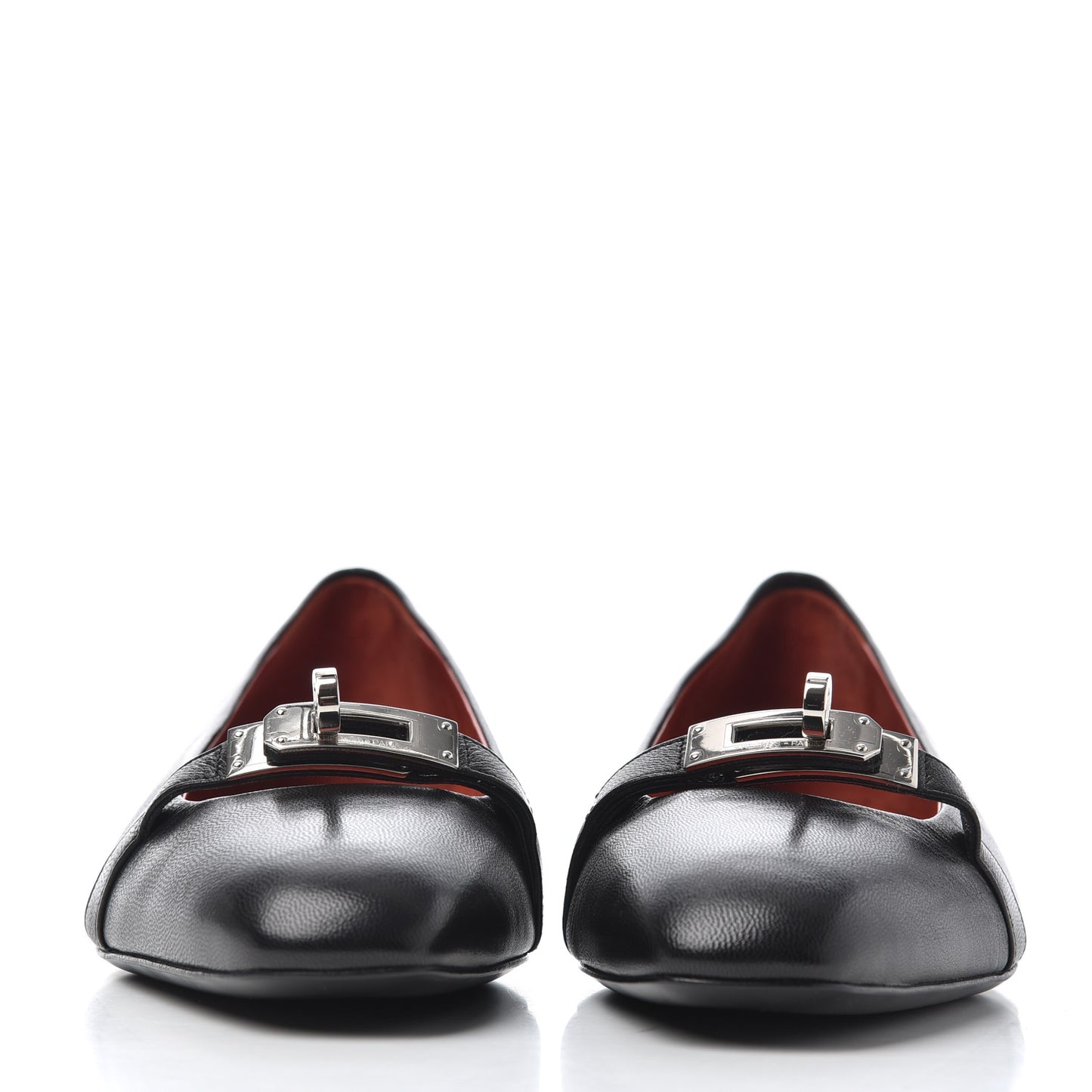 Goatskin Bilbao Ballerina Flats 36.5 Black