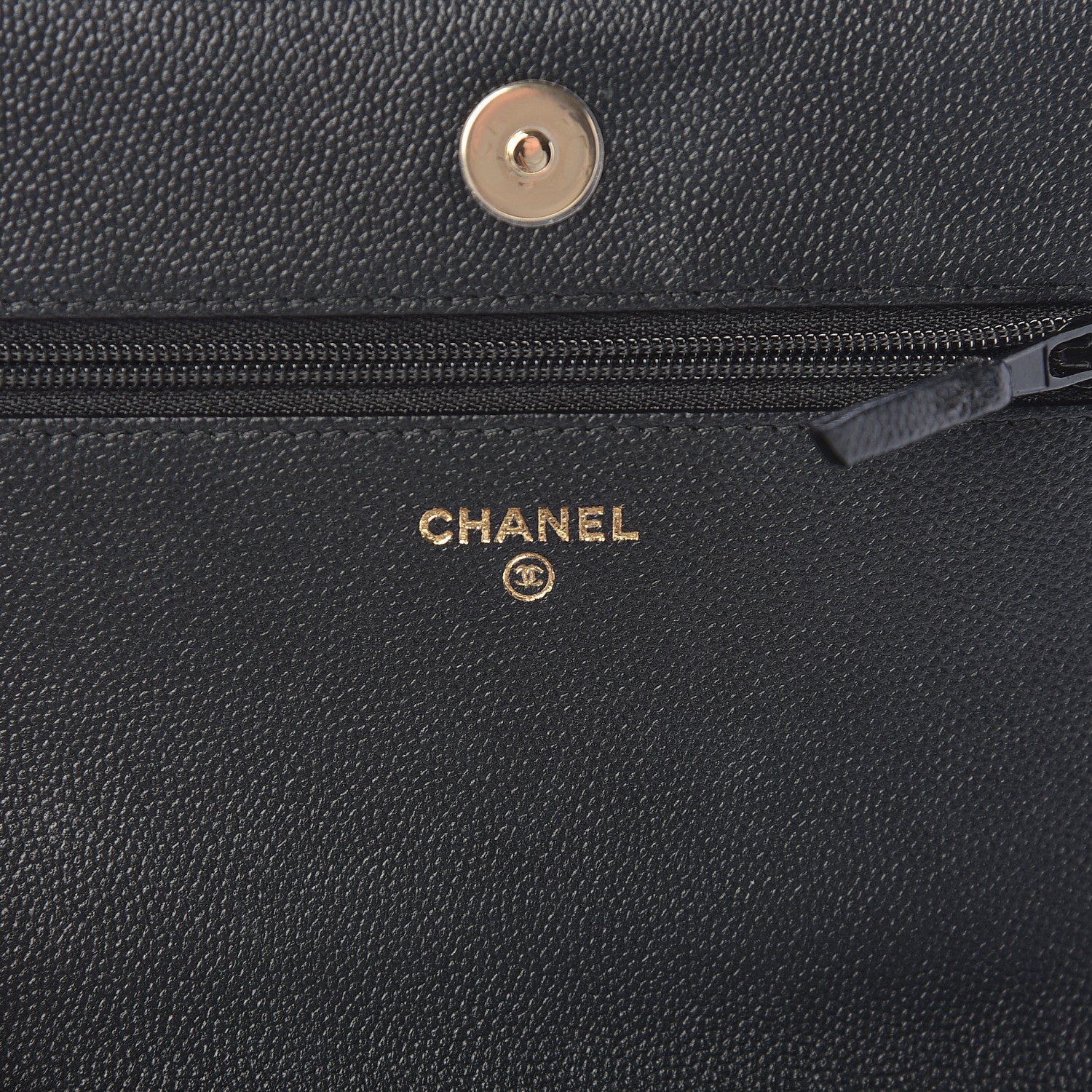 Chanel Caviar Quilted Vintage Mademoiselle Wallet On Chain WOC Black 6 of 12