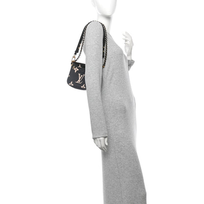 Louis Vuitton Empreinte Monogram Giant Multi Pochette Accessories Black Beige 2 of 16
