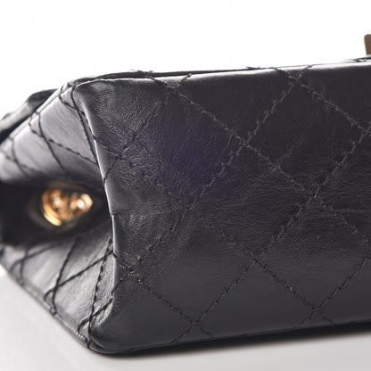 Chanel Aged Calfskin Quilted 2.55 Reissue Mini Flap Black 9 of 11