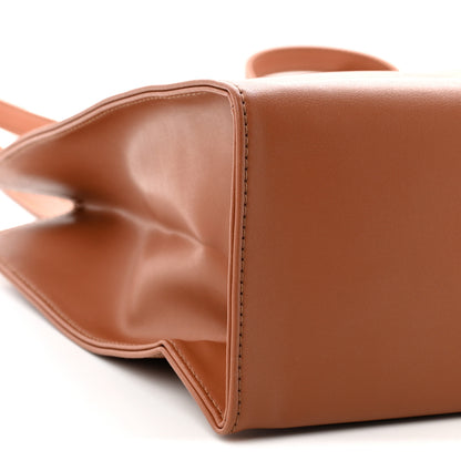 Telfar Vegan Leather Medium Shopping Bag Tan 9 of 10